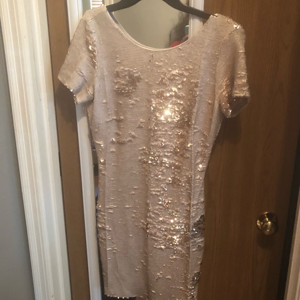Gold Sequin Dress